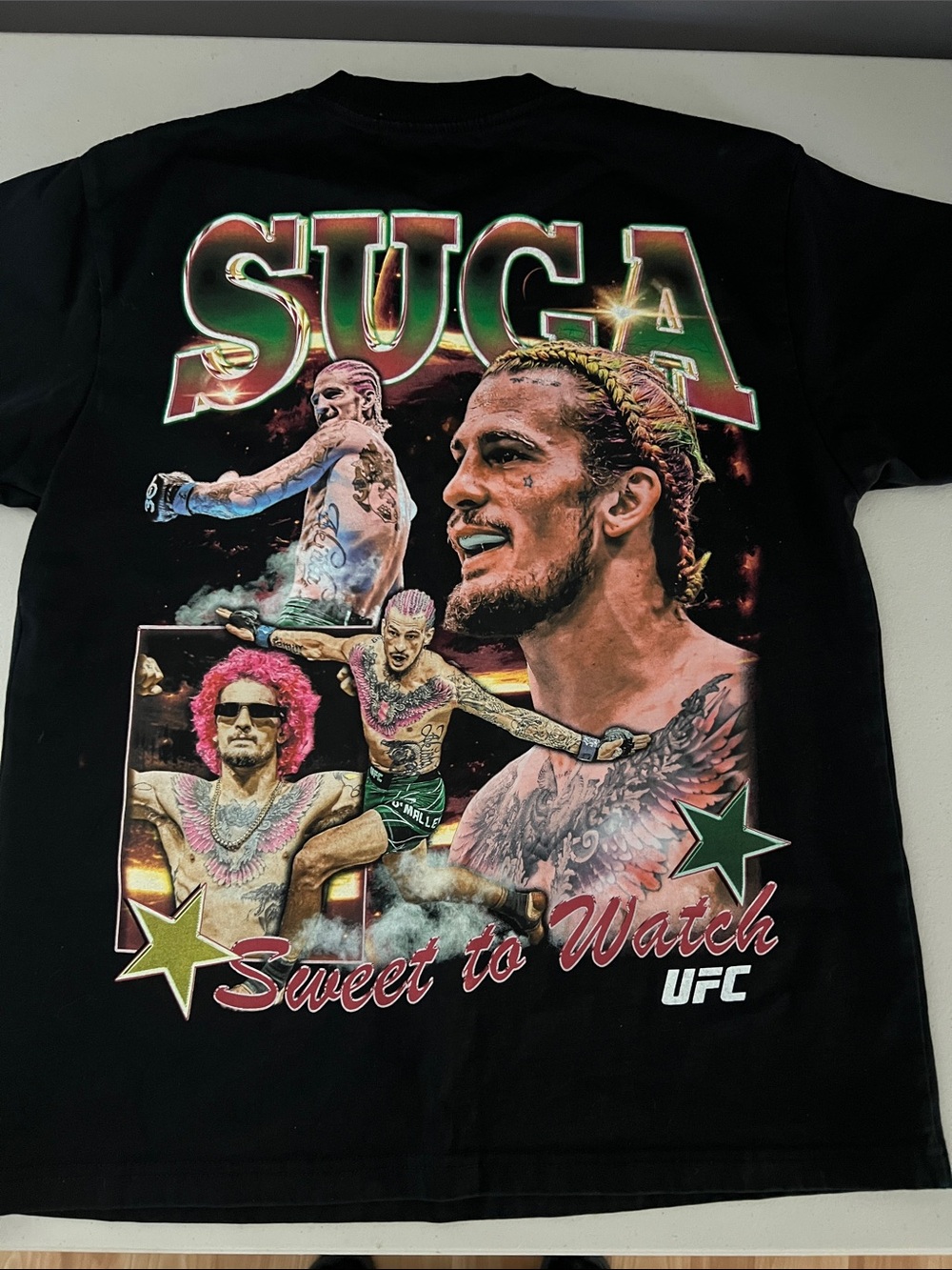 MEN'S UFC Sean O’MALLEY SIZE S SHORT SLEEVE GRAPHIC T-SHIRT